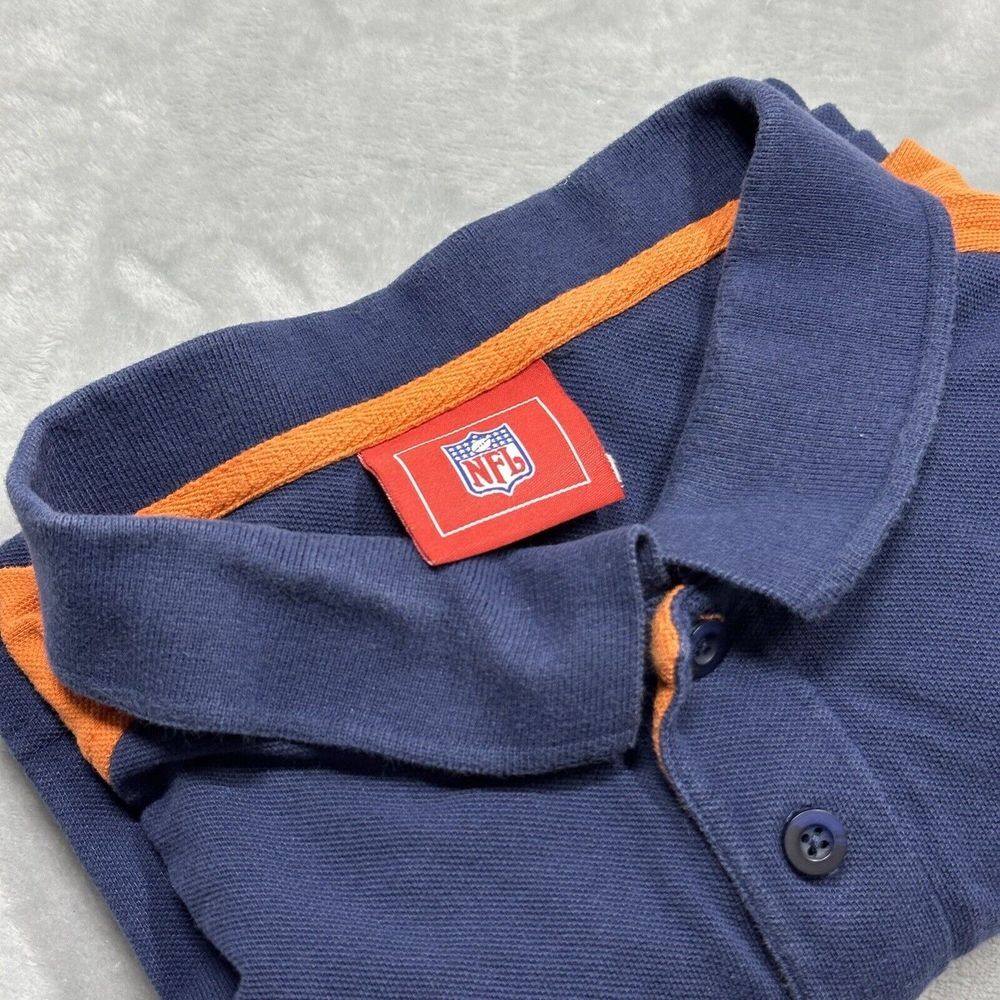 NFL Broncos Polo Shirt Mens 2XL XXL Blue Orange Denver Football 2006 Embroidered - Picture 11 of 12